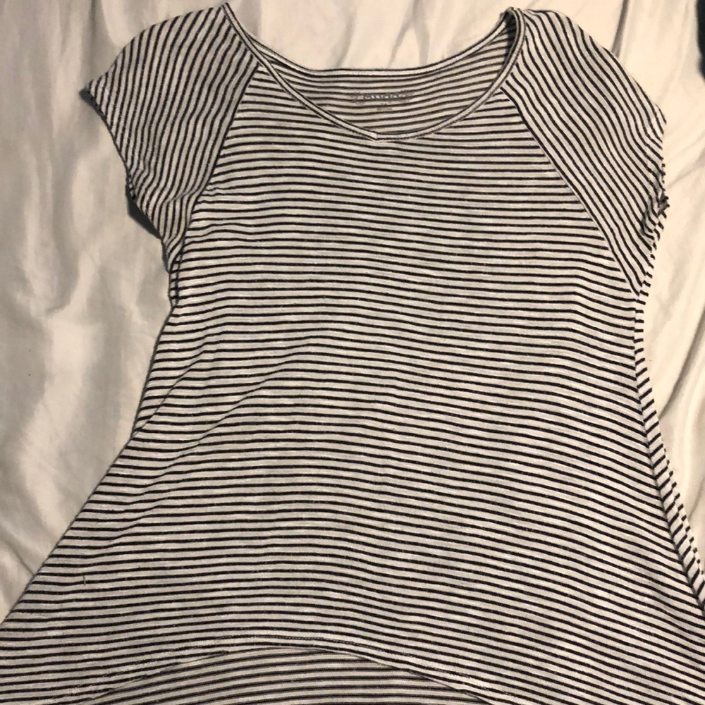A black and white striped shirt